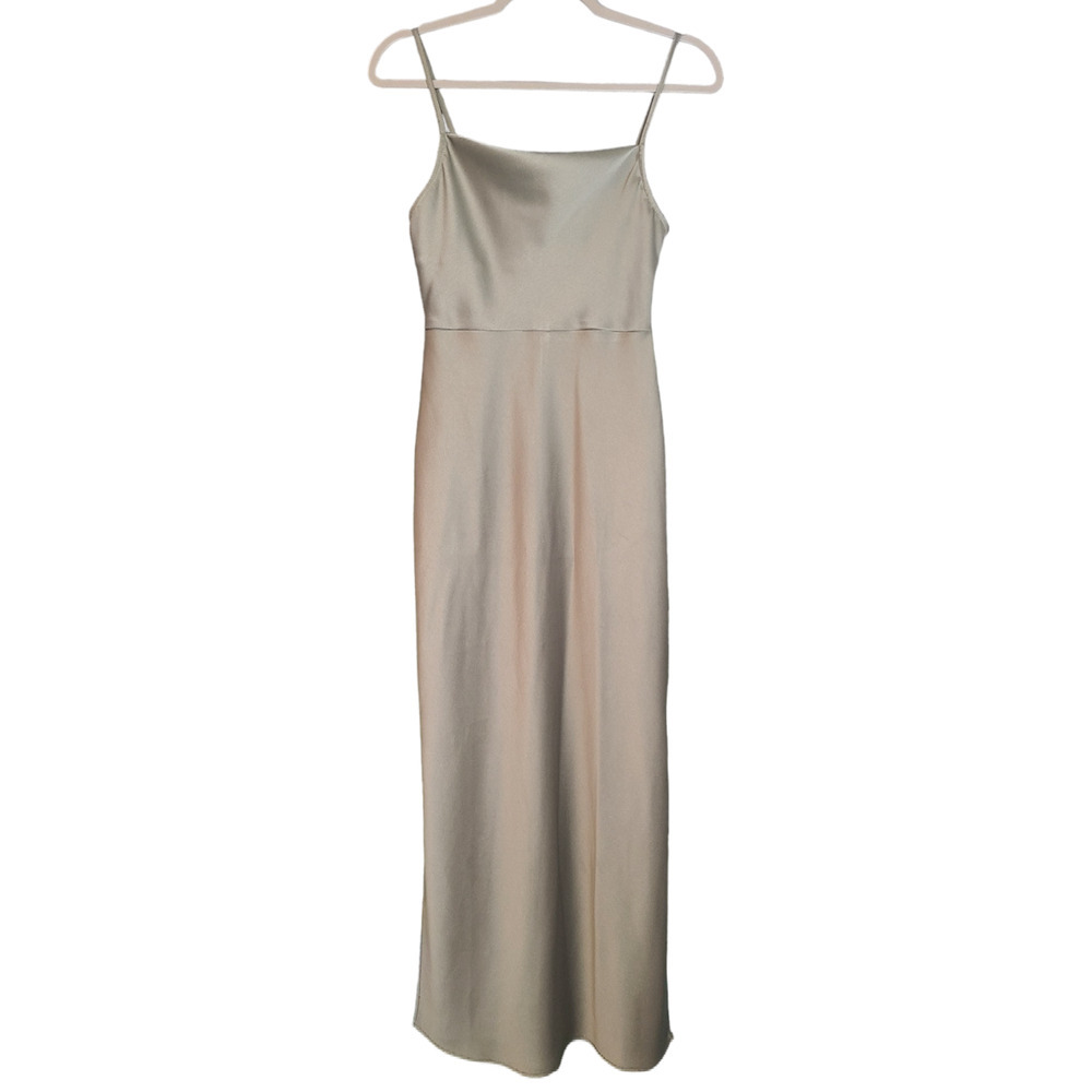 BHLDN Cali Satin Charmeuse Midi Dress US size 0